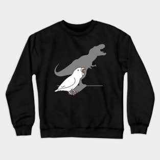 T-rex shadow - white parrotlet Crewneck Sweatshirt